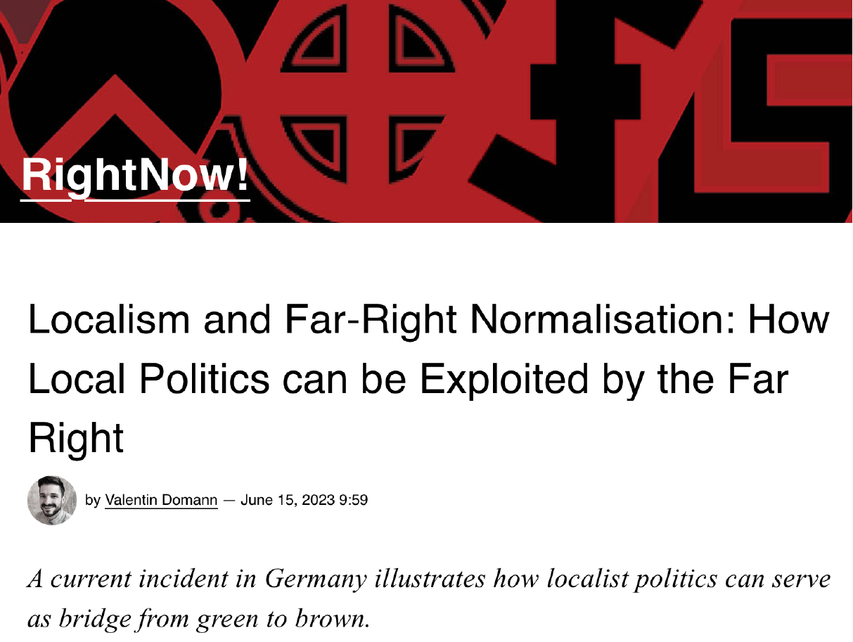 Beitrag: Localism and Far-Right Normalisation